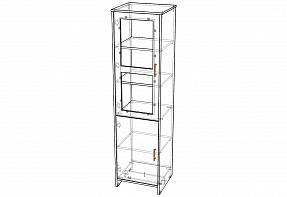 Книжный шкаф Orient W1DS BMS