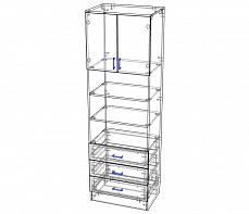 Шкаф книжный Кволли 7.10 BMS