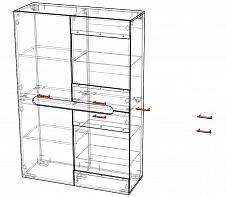 Шкаф с подсветкой Лайт 3 BMS