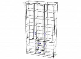 Шкаф книжный Кволли 10.10 BMS