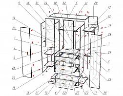 Шкаф распашной Класс 4.3 BMS