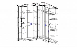 Шкаф угловой Меркурий 1.14 BMS