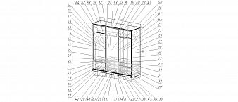Шкаф-купе Деко 3 BMS