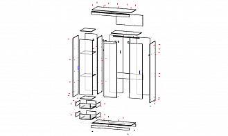 Шкаф-купе Алиса 20.20 BMS