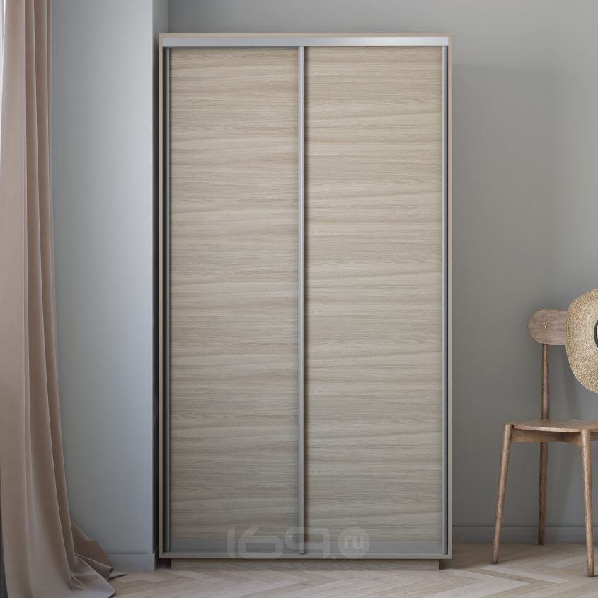 Шкаф-купе 1200x600x2200 Экспресс Ясень шимо светлый ЛДСП