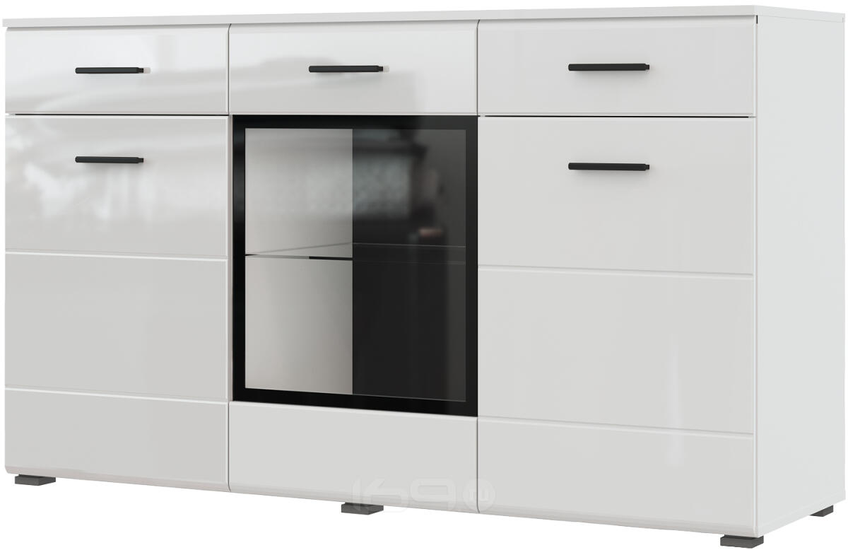 Комод GLOSS КМ-150 Белый/Белый глянец