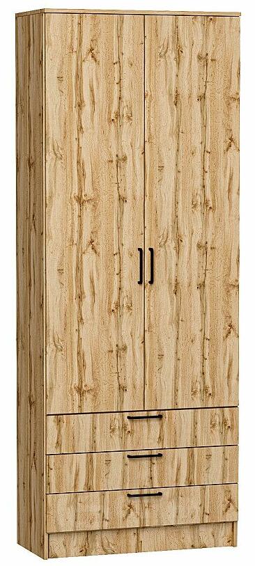 Шкаф двухстворчатый Стиль ШК-803 с ящиками Wotan Oak 2S Дуб Вотан