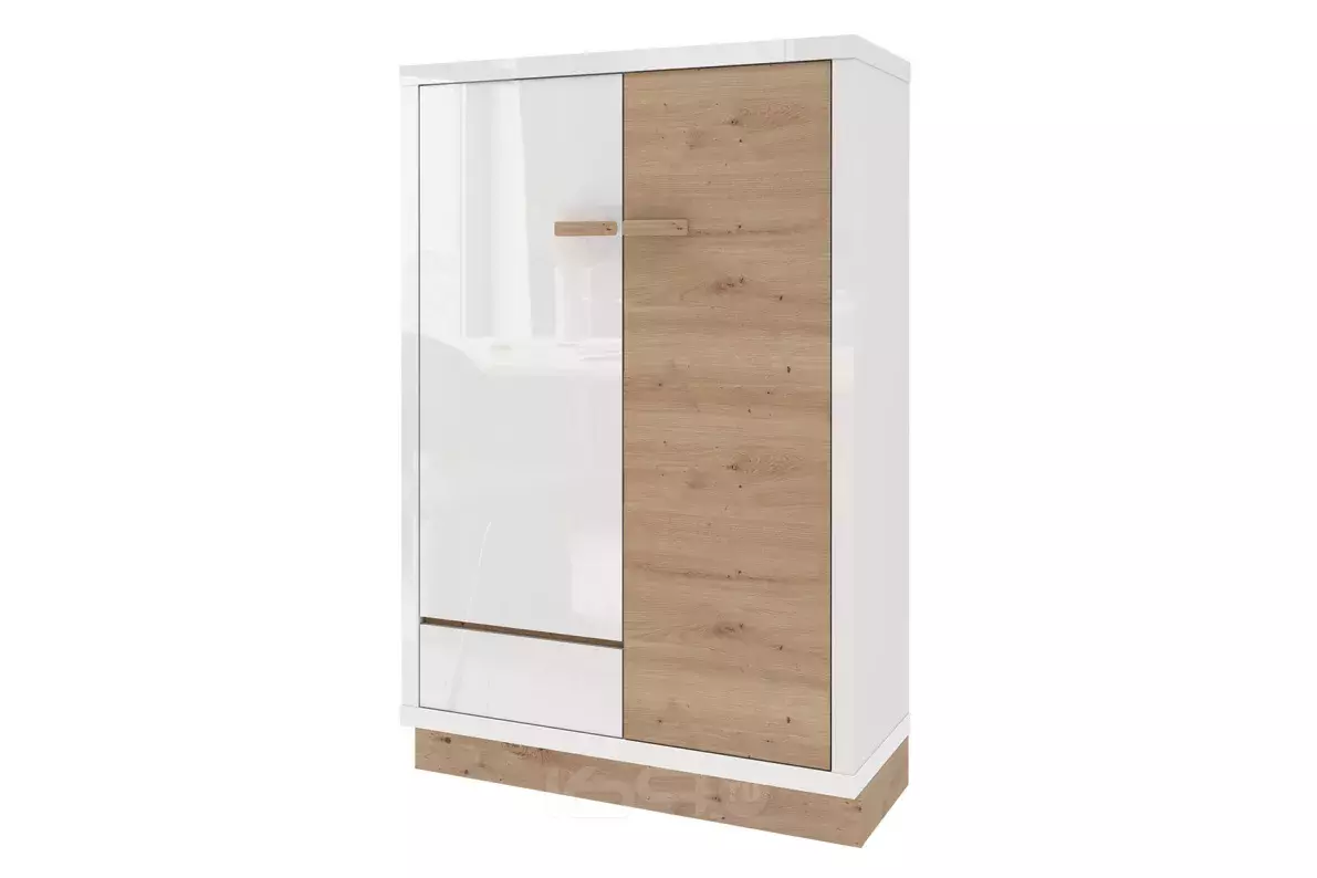 Шкаф 900x393x1192 Балтимор Белый, Дуб дикий/белый ЛДСП