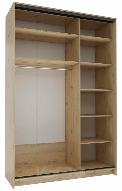 Корпус шкафа-купе 2-х дверного Бруно СТЛ.317.11, 160х242х62, Дуб дикий