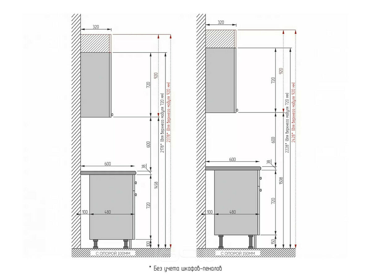Модульный кухонный гарнитур Дублин-02 Special White/Дуб Вотан 2140x2200/2400x600