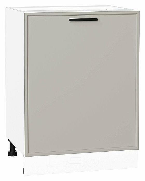 Шкаф нижний с 1-ой дверцей Фрейм Grey Silk Белый 816*600*484