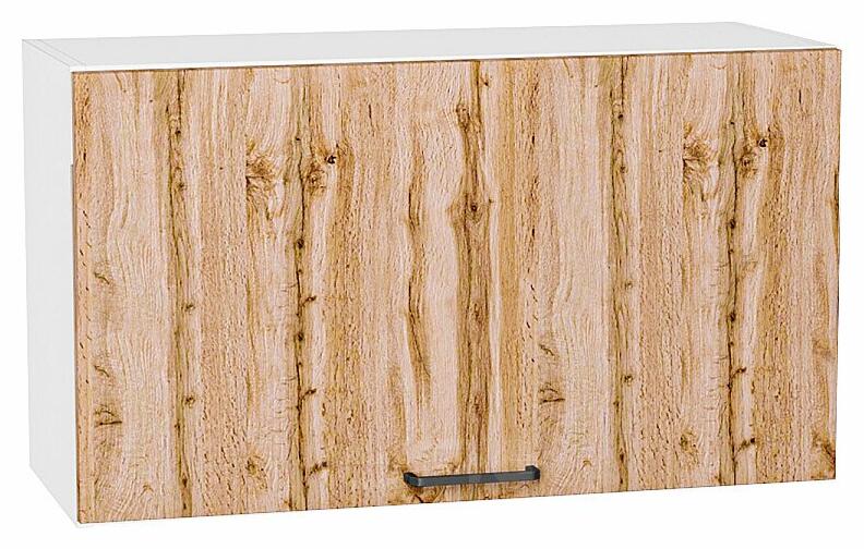 Шкаф верхний горизонтальный Флэт Wotan Oak 2S/Белый 460*800*318