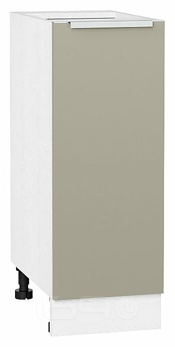 Шкаф нижний с 1-ой дверцей Фьюжн Silky Grey Белый 816*300*480