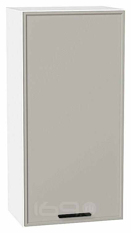 Шкаф верхний с 1-ой дверцей Фрейм Grey Silk Белый 920*450*324
