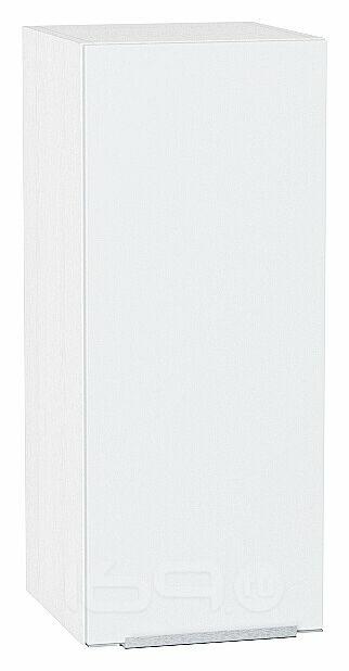 Шкаф верхний с 1-ой дверцей Фьюжн Silky White Белый 716*300*320