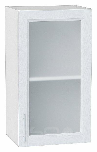 Шкаф верхний с 1-ой остекленной дверцей White Softwood/Белый 716*400*320