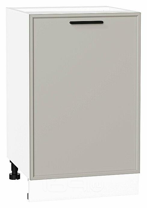 Шкаф нижний с 1-ой дверцей Фрейм Grey Silk Белый 816*500*484