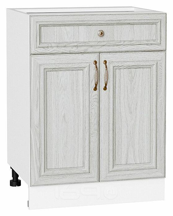 Шкаф нижний с 2-мя дверцами и ящиком Шале White Dreamline Белый 816*600*480