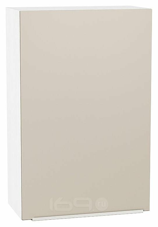 Шкаф верхний с 1-ой дверцей Фьюжн Cream Silk/Белый 920*600*320