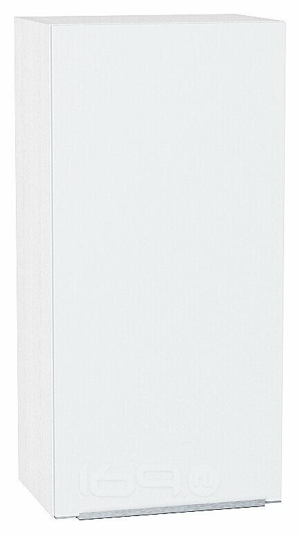 Шкаф верхний с 1-ой дверцей Фьюжн Silky White Белый 920*450*320