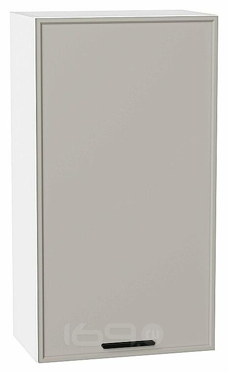 Шкаф верхний с 1-ой дверцей Фрейм Grey Silk Белый 920*500*324