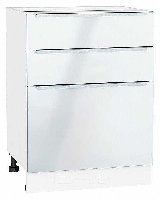 Шкаф нижний с 3-мя ящиками Фьюжн Angel Белый 816*600*480