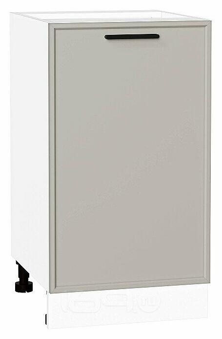 Шкаф нижний с 1-ой дверцей Фрейм Grey Silk Белый 816*450*484