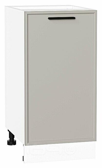 Шкаф нижний с 1-ой дверцей Фрейм Grey Silk Белый 816*400*484