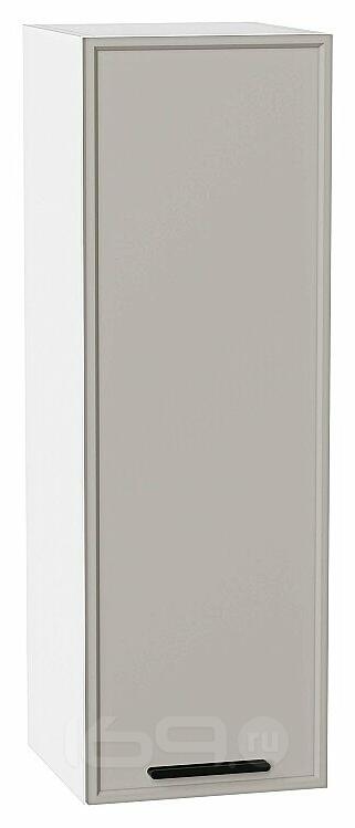 Шкаф верхний с 1-ой дверцей Фрейм Grey Silk Белый 920*300*324
