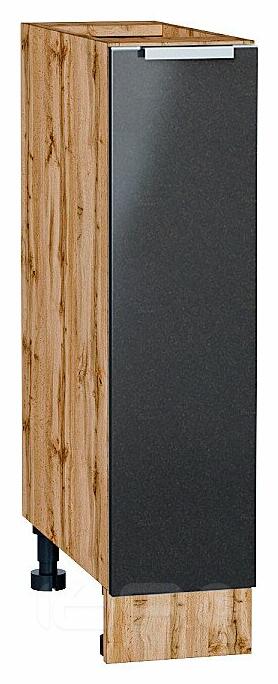 Шкаф нижний с 1-ой дверцей Фьюжн Anthracite Дуб Вотан 816*200*480