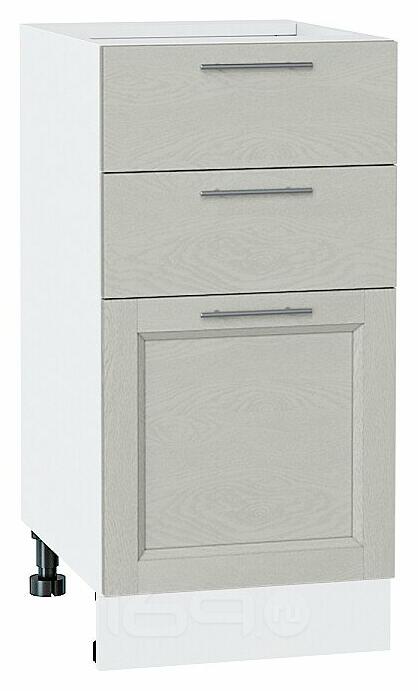 Шкаф нижний с 3-мя ящиками Сканди Cappuccino Softwood Белый 816*400*480