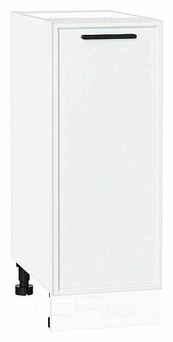 Шкаф нижний с 1-ой дверцей Фрейм White Silk/Белый 816*300*484