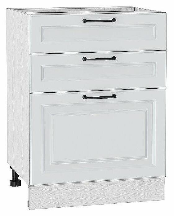 Шкаф нижний с 3-мя ящиками Ницца Blanco/Белый 816*600*480
