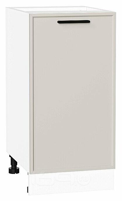Шкаф нижний с 1-ой дверцей Фрейм Cream Silk Белый 816*400*484