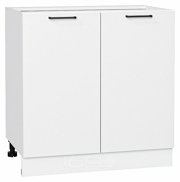 Шкаф нижний с 2-мя дверцами Флэт White In 2S/Белый 816*800*478
