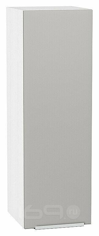 Шкаф верхний с 1-ой дверцей Фьюжн Silky Light Grey Белый 920*300*320