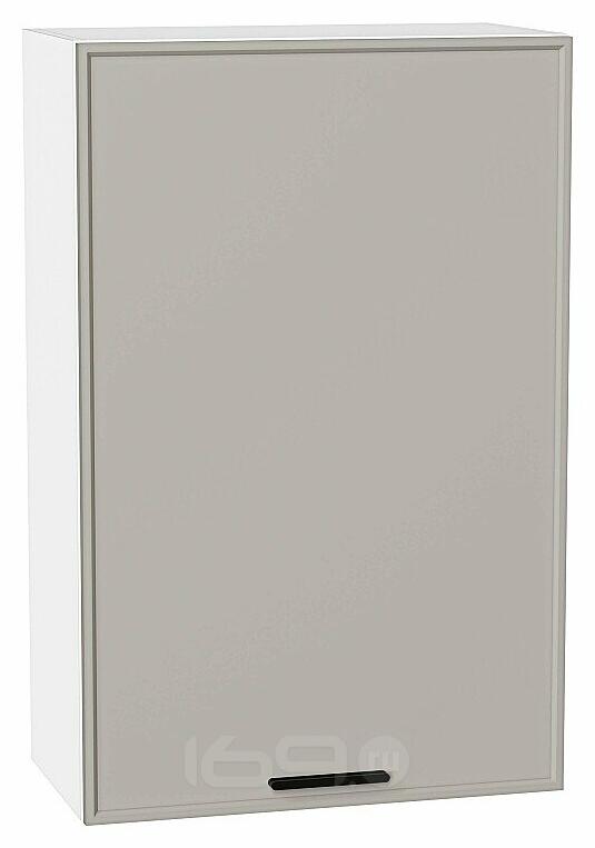 Шкаф верхний с 1-ой дверцей Фрейм Grey Silk Белый 920*600*324