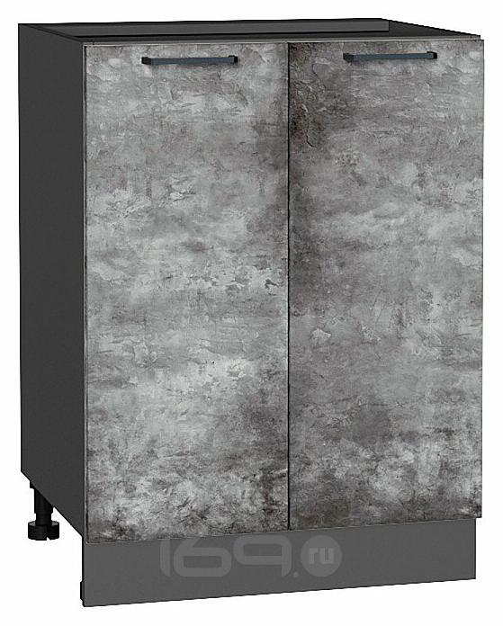 Шкаф нижний с 2-мя дверцами Флэт Temple Stone 2S/Graphite 816*600*478