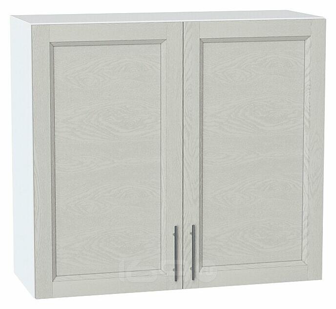 Шкаф верхний с 2-мя дверцами Сканди Cappuccino Softwood Белый 716*800*318