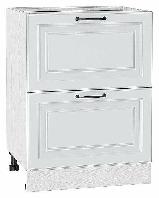 Шкаф нижний с 2-мя ящиками Ницца Blanco/Белый 816*600*478
