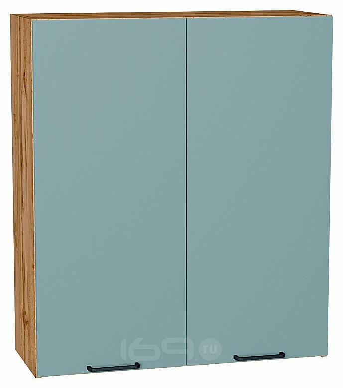 Шкаф верхний с 2-мя дверцами Флэт Grey-green In 2S/Дуб Вотан 920*800*318