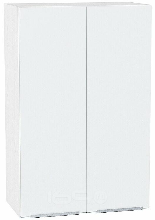 Шкаф верхний с 2-мя дверцами Фьюжн Silky White Белый 920*600*320