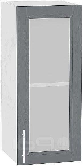 Шкаф верхний с 1-ой остекленной дверцей Сканди В 309 Graphite Softwood-Белый