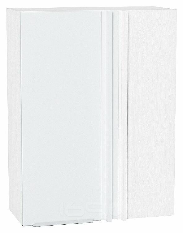 Шкаф верхний прямой угловой Фьюжн Silky White Белый 920*700*345