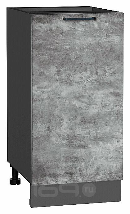 Шкаф нижний с 1-ой дверцей Флэт Temple Stone 2S/Graphite 816*400*478