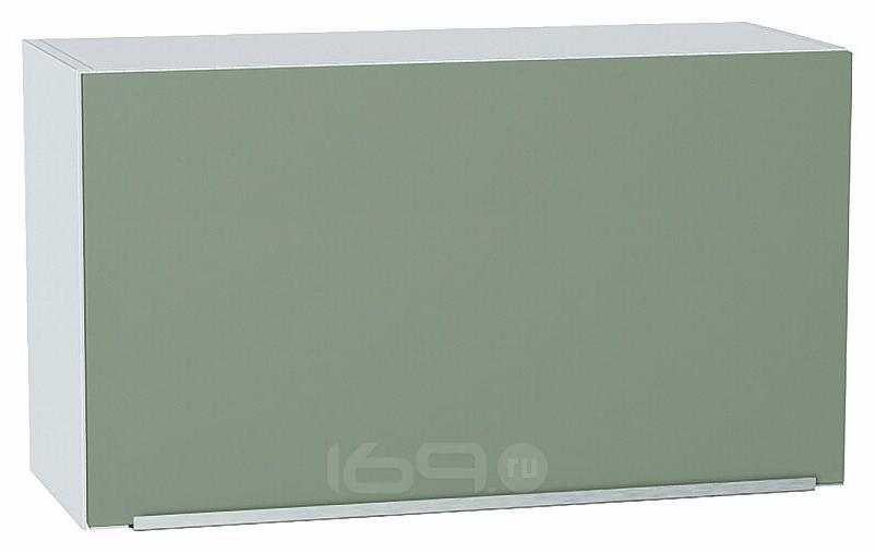 Шкаф верхний горизонтальный Фьюжн Silky Mint Белый 460*800*318