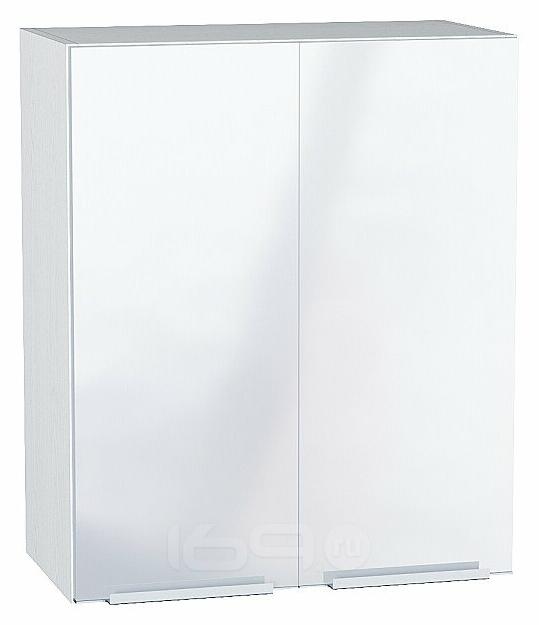 Шкаф верхний с 2-мя дверцами Фьюжн Angel Белый 716*600*320