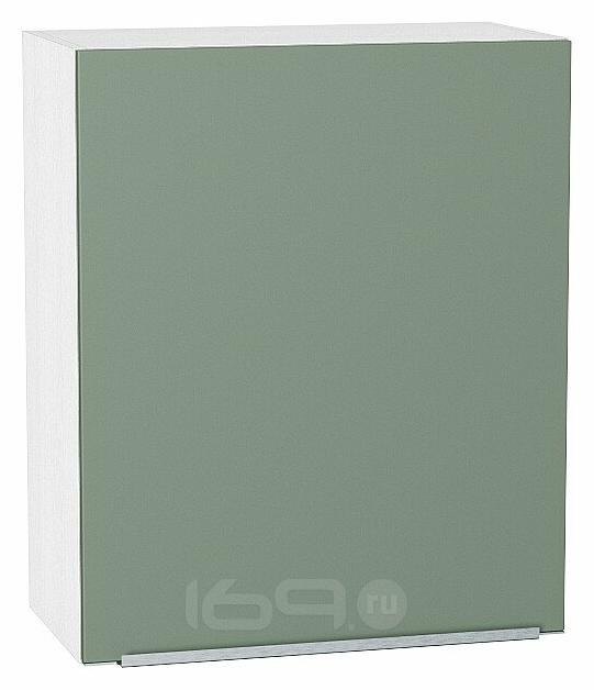 Шкаф верхний с 1-ой дверцей Фьюжн Silky Mint Белый 716*600*320
