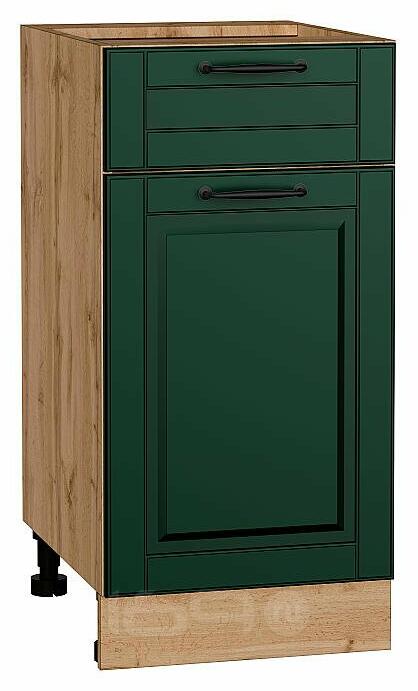 Шкаф нижний с 1-ой дверцей и ящиком Дублин Special Green/Дуб Вотан 816*400*478