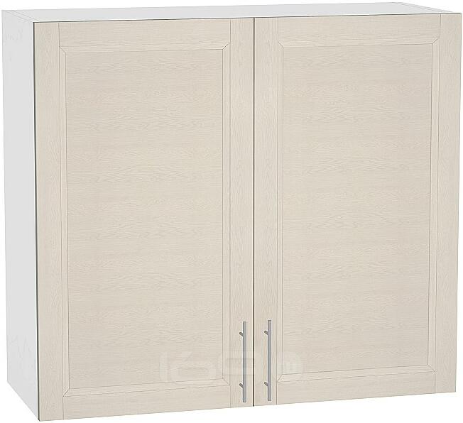 Шкаф верхний с 2-мя дверцами Сканди В 800 Cappuccino Softwood-Белый